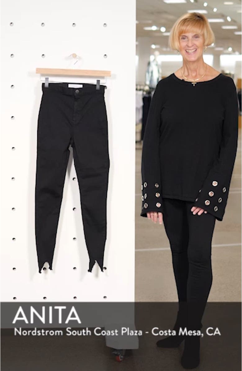 Joni High Waist V-Hem Crop Jeans, sales video thumbnail