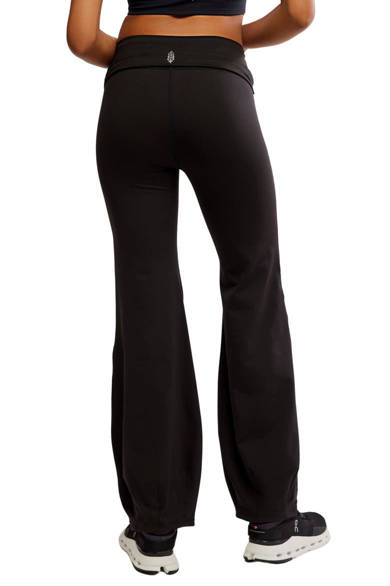 FP Movement Quick Step Drawstring Flare Pants, Alternate, color, BLACK