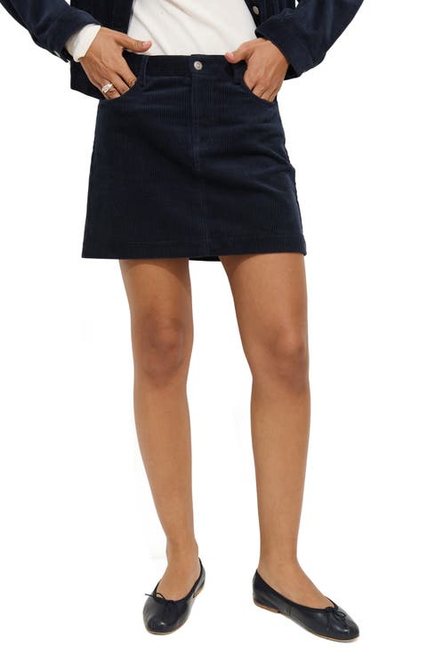 Camden Cotton Corduroy Miniskirt