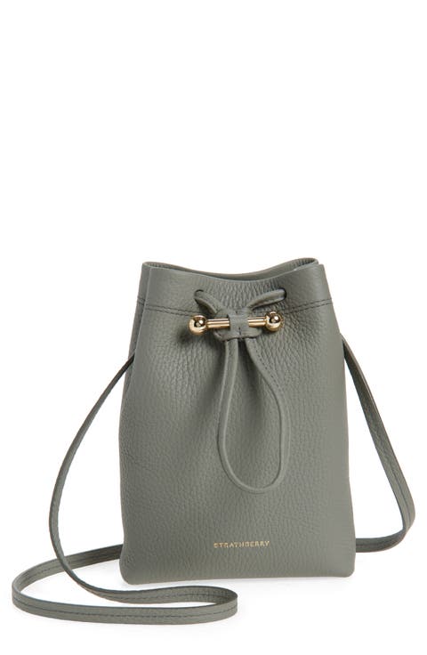 Large Osette Leather Bucket Bag