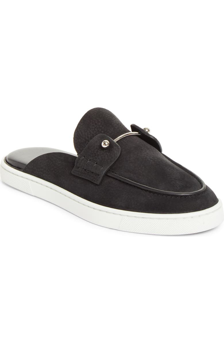 Christian Louboutin Chanme Sneaker Loafer Mule, Main, color, Black