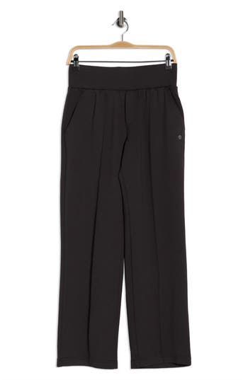Apana Pintuck Scuba Knit Pants In Gray
