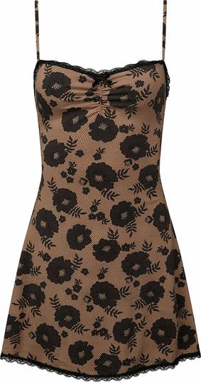 Lace Trim Slip Dress