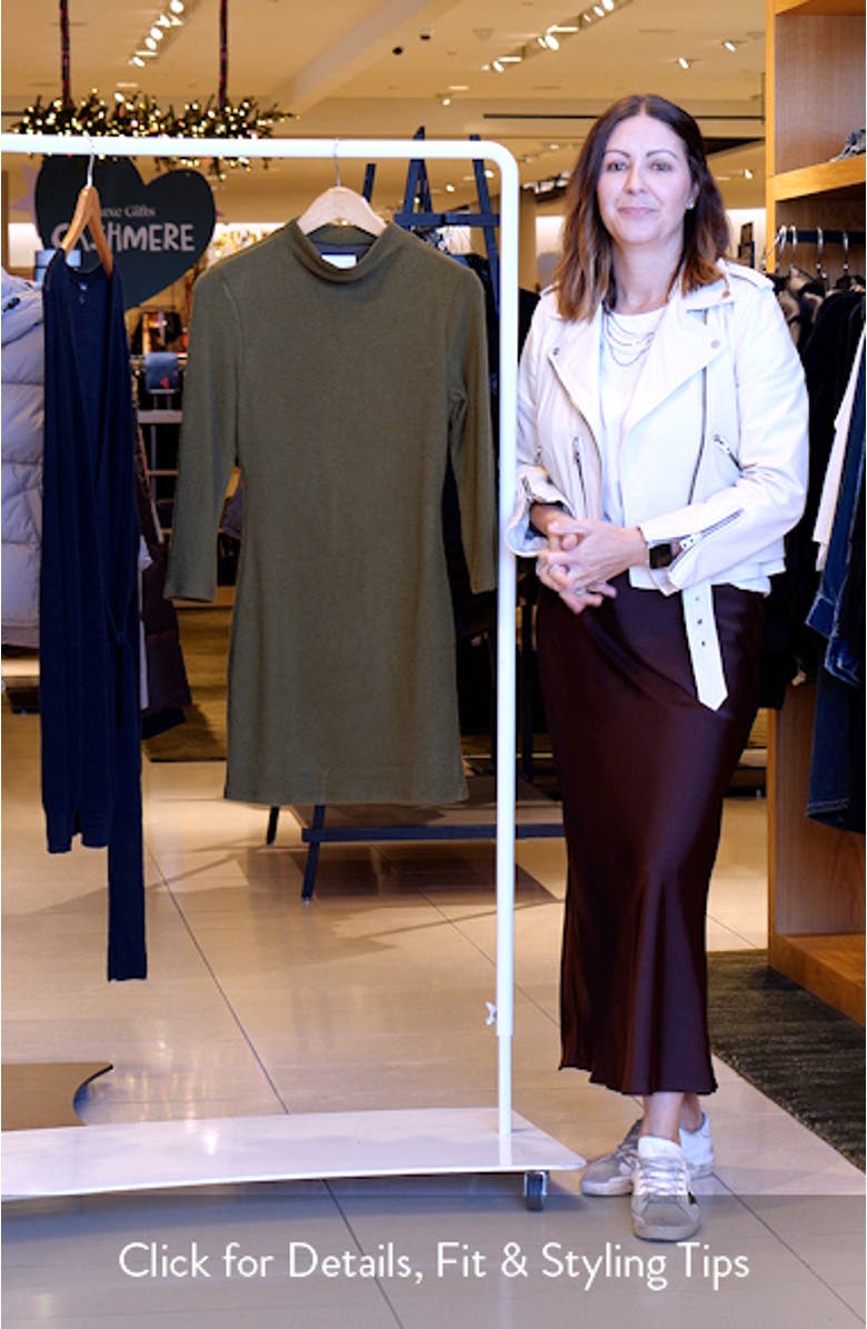 Camille Long Sleeve Sweater Minidress, sales video thumbnail