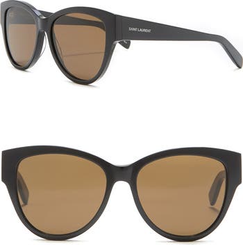 SAINT LAURENT アニャスタッススティレットヒル 【関税込】 Saint Laurent 54mm Cat Eye Sunglasses | Nordstromrack