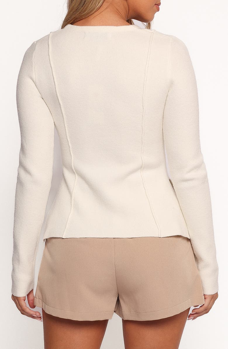 Petal & Pup Eddie Split Front Cardigan, Alternate, color, Ivory