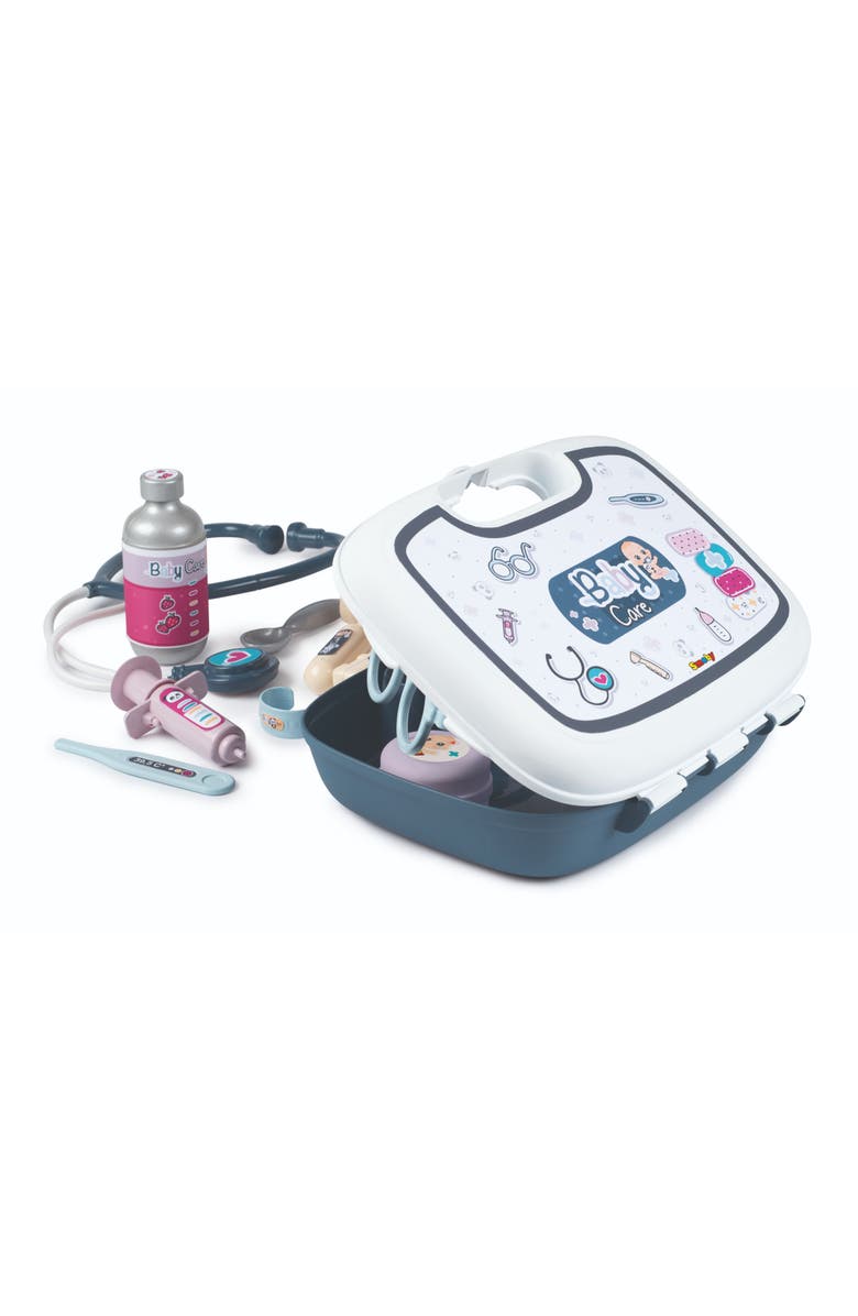 Smoby Toys Baby Doll Care Briefcase, Alternate, color, Blue