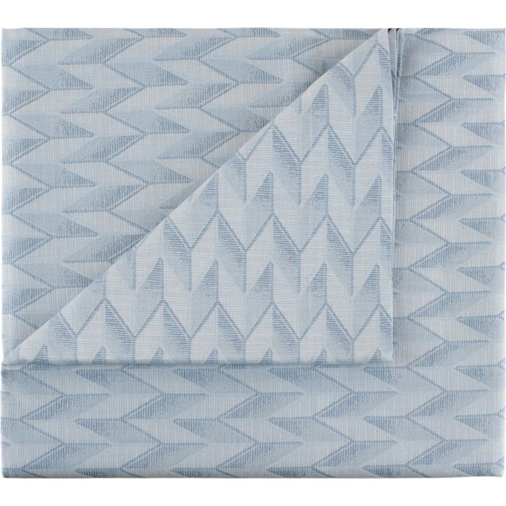 Missoni Sestriere Cotton Flat Sheet In Azure Blue