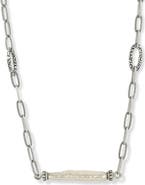 SAMUEL B. Two-Tone Biwa Pearl Pendant Necklace