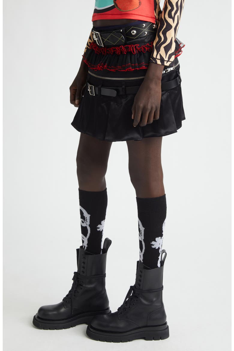 Major Combo Miniskirt, Alternate, color, BLACK MULTI