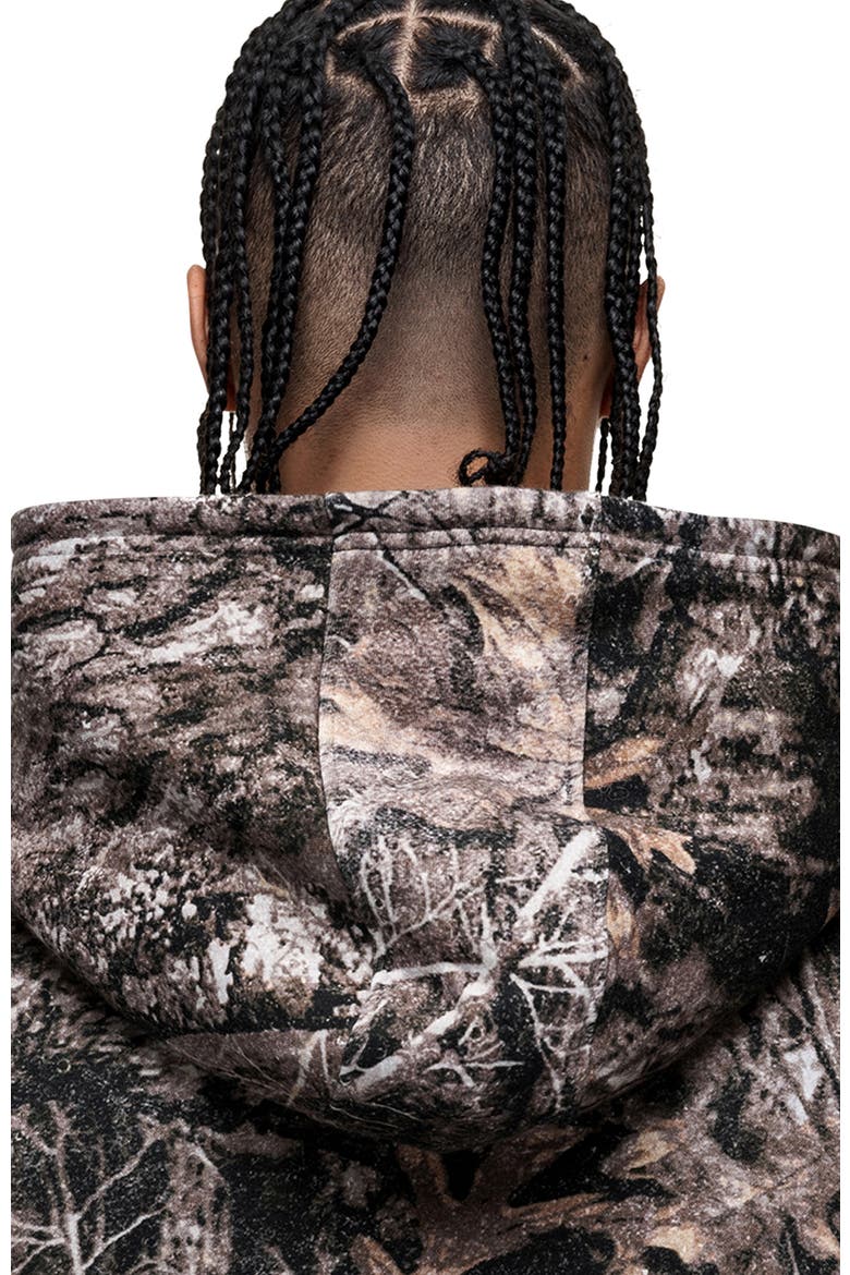 Woodland Camo Print Hoodie, Alternate, color, CAMO