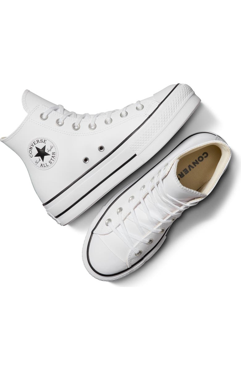 Converse Chuck Taylor<sup>®</sup> All Star<sup>®</sup> Lift High Top Leather Sneaker, Alternate, color,