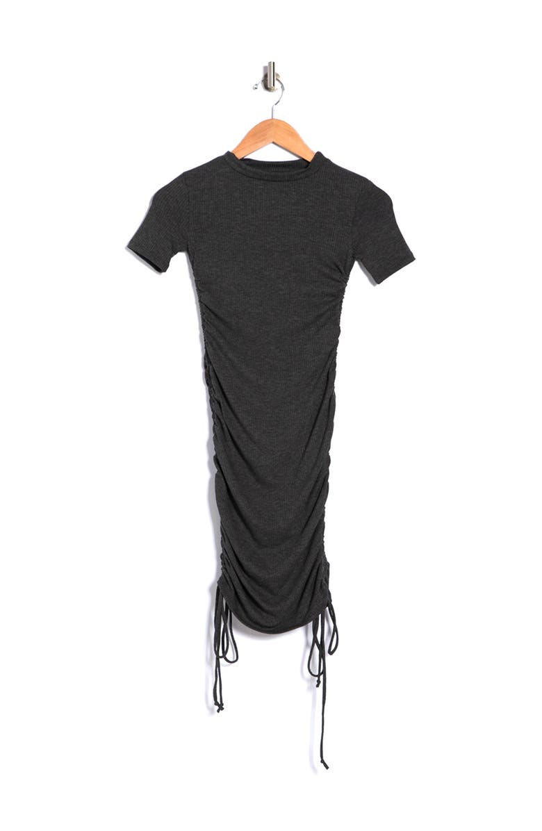 Velvet Torch Ribbed Side Tie Mini Dress, Alternate, color, 