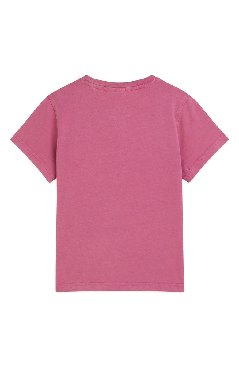 Scotch & Soda Kids' Garment Dyed Relaxed Fit Graphic T-Shirt, Alternate, color, Rose Violet