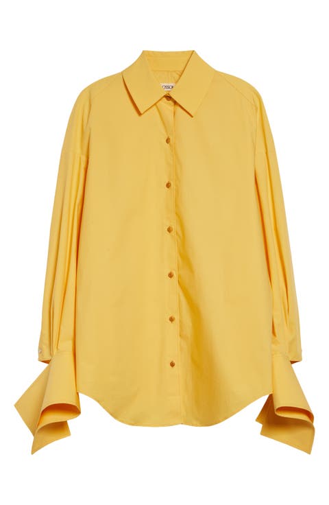 Wren Cotton Poplin Button-Up Shirt