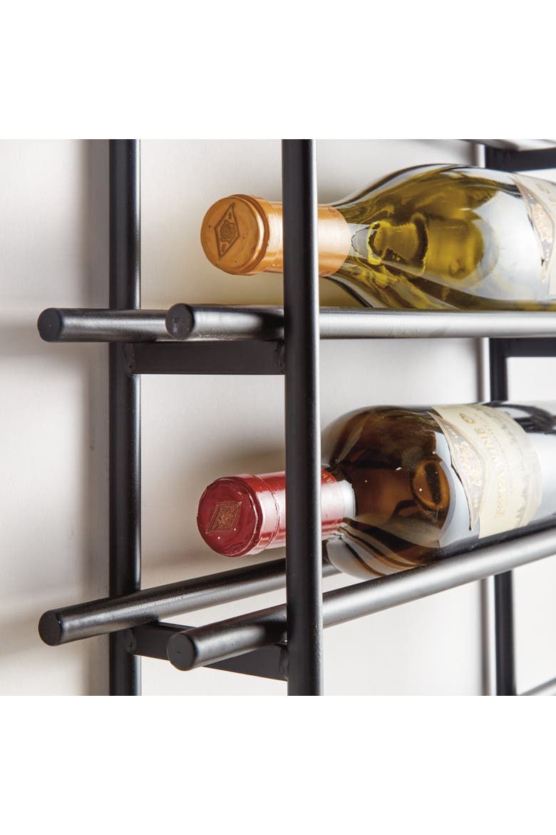 Barossa 6-Bottle Wine Rack - Black Iron - Modern Design, Alternate, color, Black