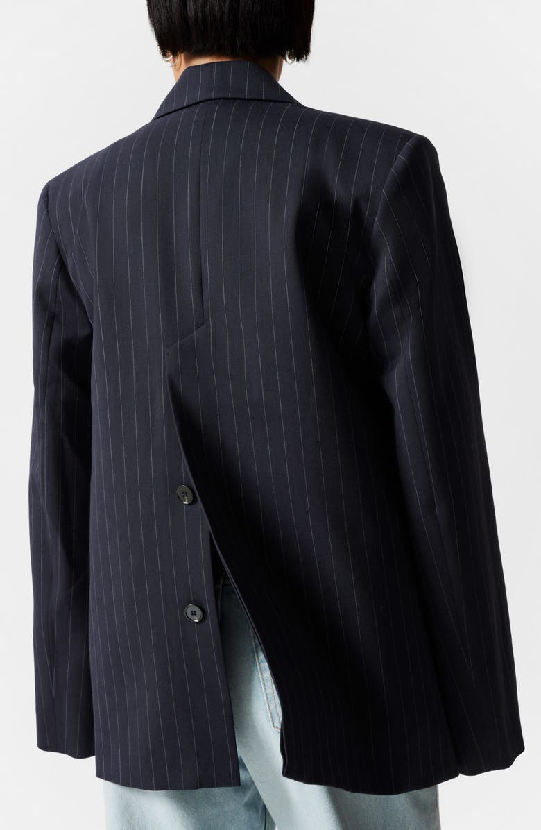 & Other Stories Tailored Wool Blend Asymmetric Blazer, Alternate, color,