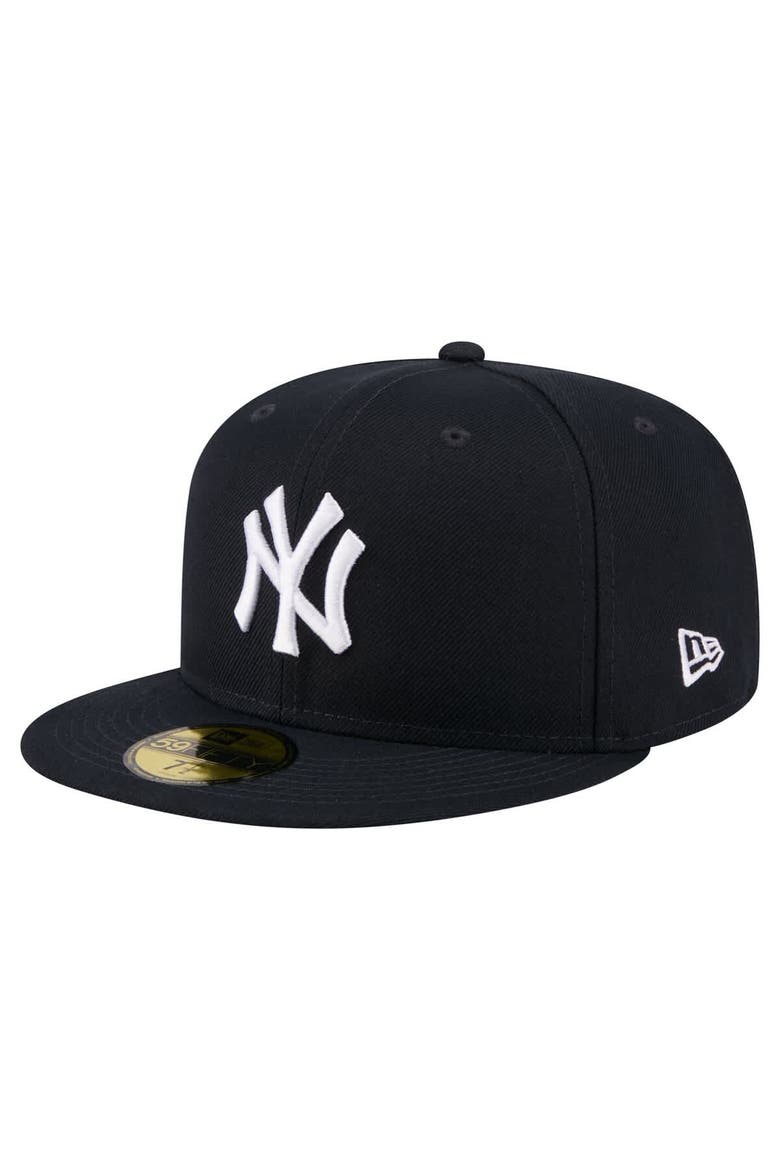 Men's New Era Navy New York Yankees Run Mascot 59FIFTY Fitted Hat, Alternate, color, Navy