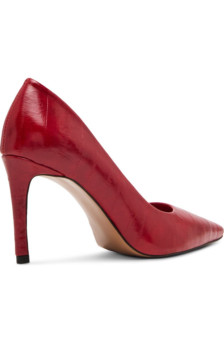 Steve Madden Nula Pointed Toe Half d'Orsay Pump, Alternate, color, Red Eel
