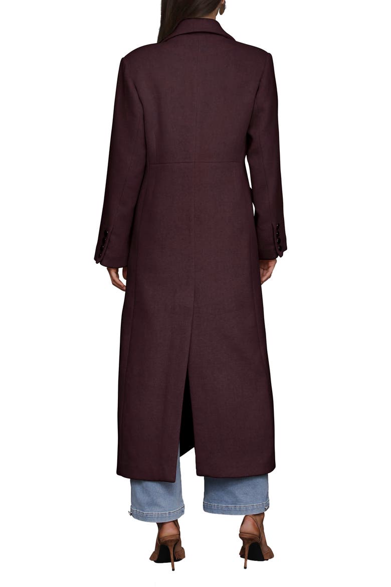 Strong Shoulder Hourglass Single Breasted Coat, Alternate, color, DULSE