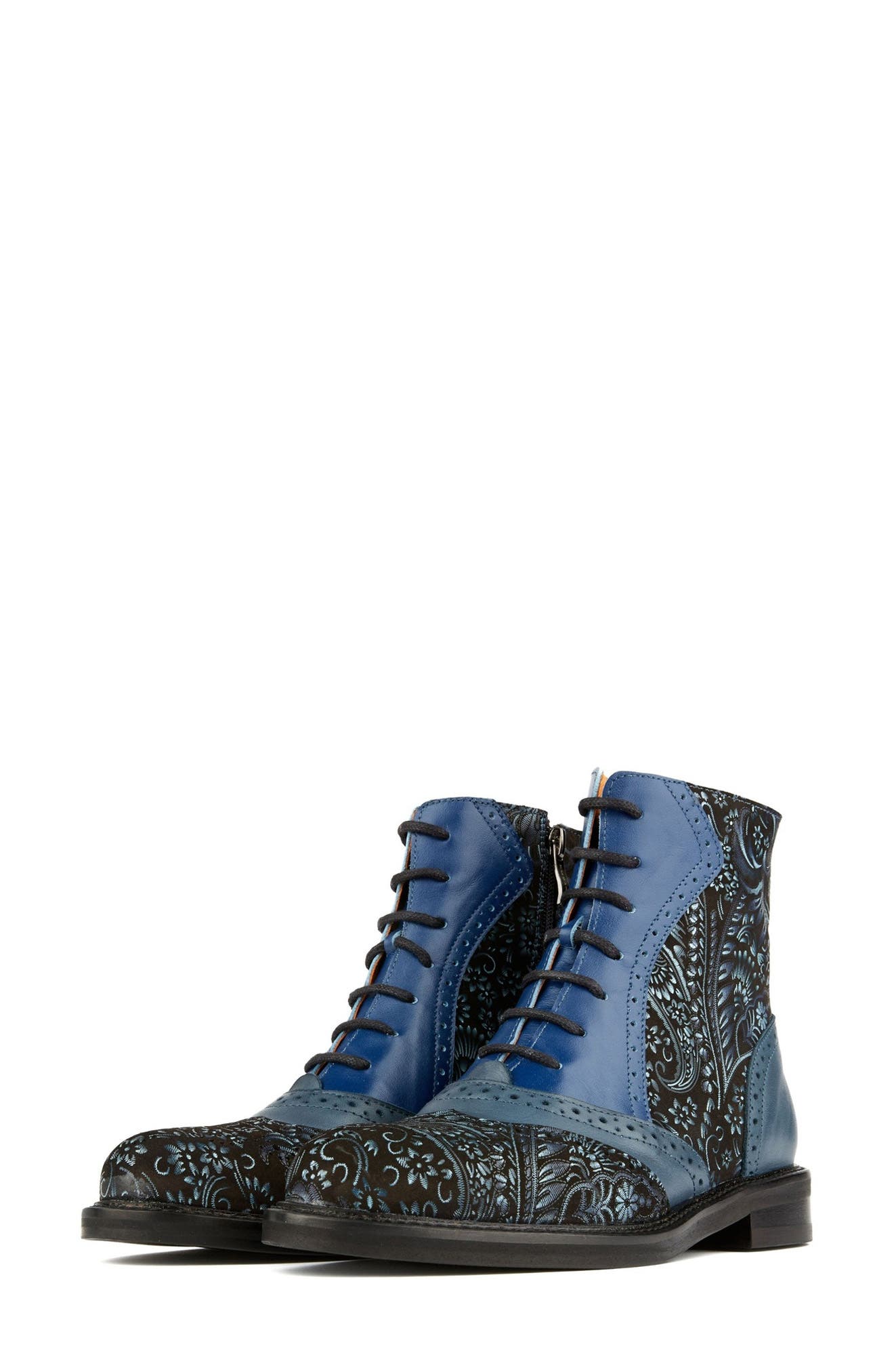 Brick Lane Water Resistant Ankle Boot, Alternate, color, BLUE