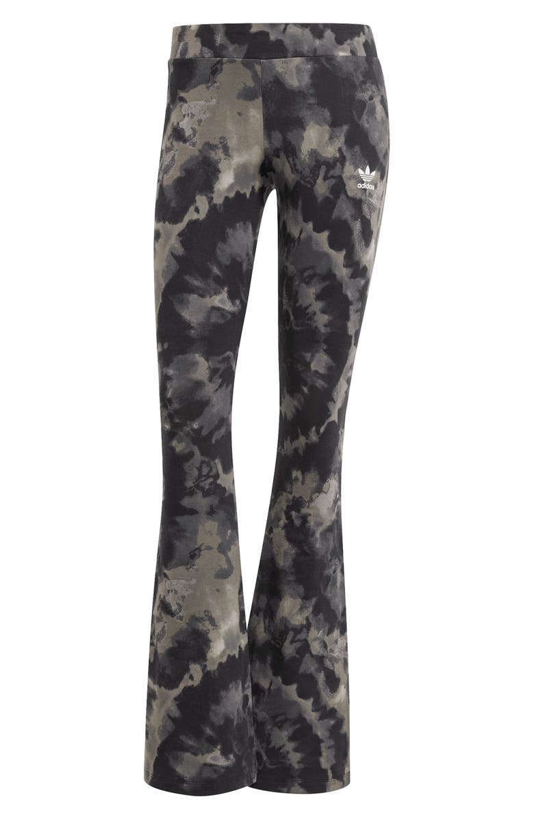 adidas Tie Dye Flare Leggings, Alternate, color,