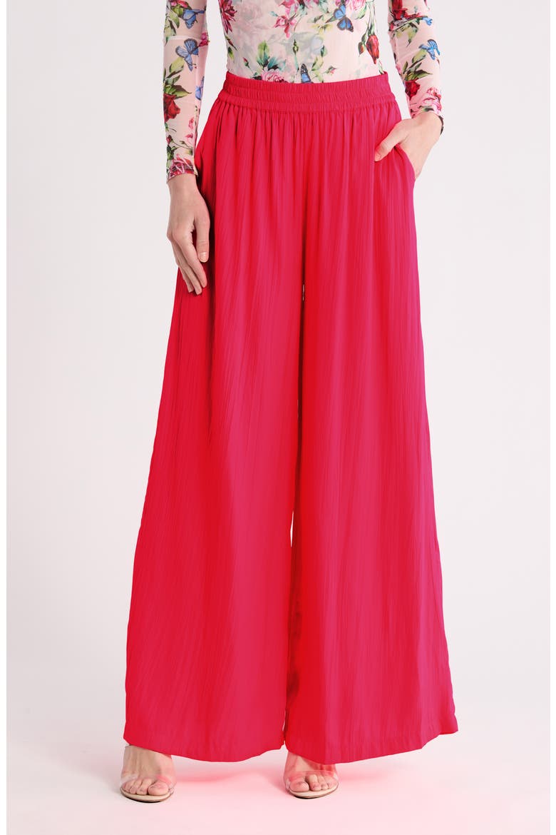 Lillian Wide Leg Pants, Main, color, SHOCKING PINK