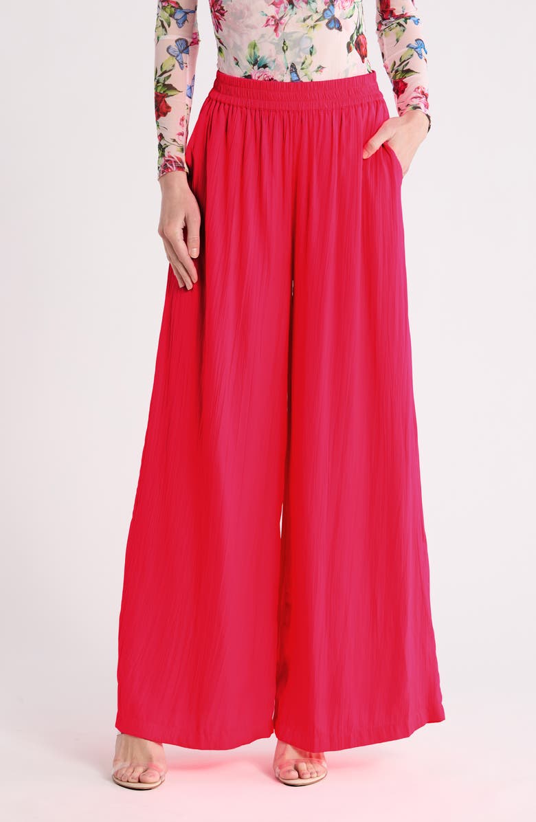 L'AGENCE Lillian Wide Leg Pants, Main, color, Shocking Pink