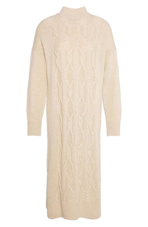 Barbour Elisha Long Sleeve Wool Blend Sweater Dress In Neutral