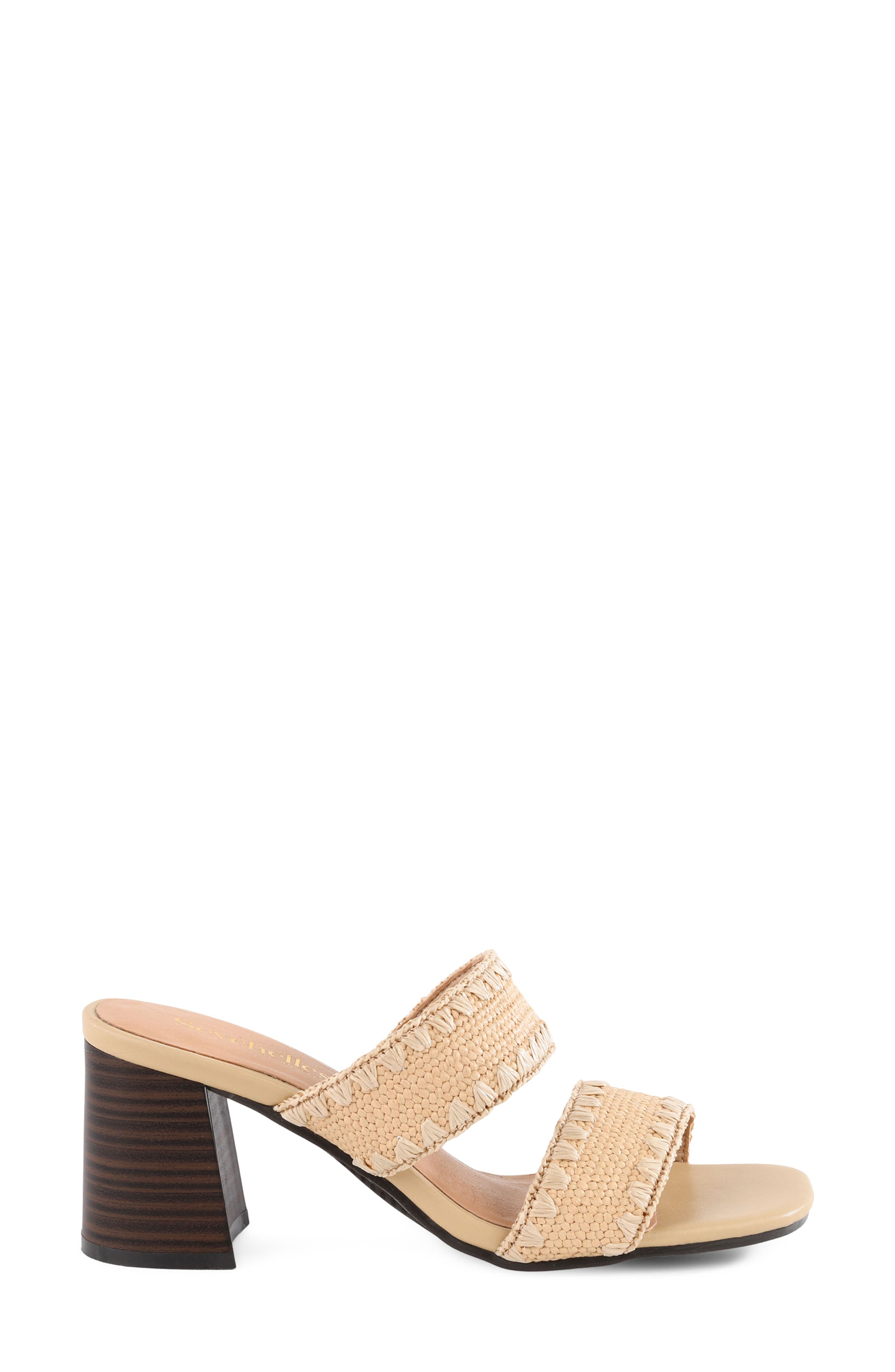 Hattie Two-Strap Sandal, Alternate, color, NATURAL