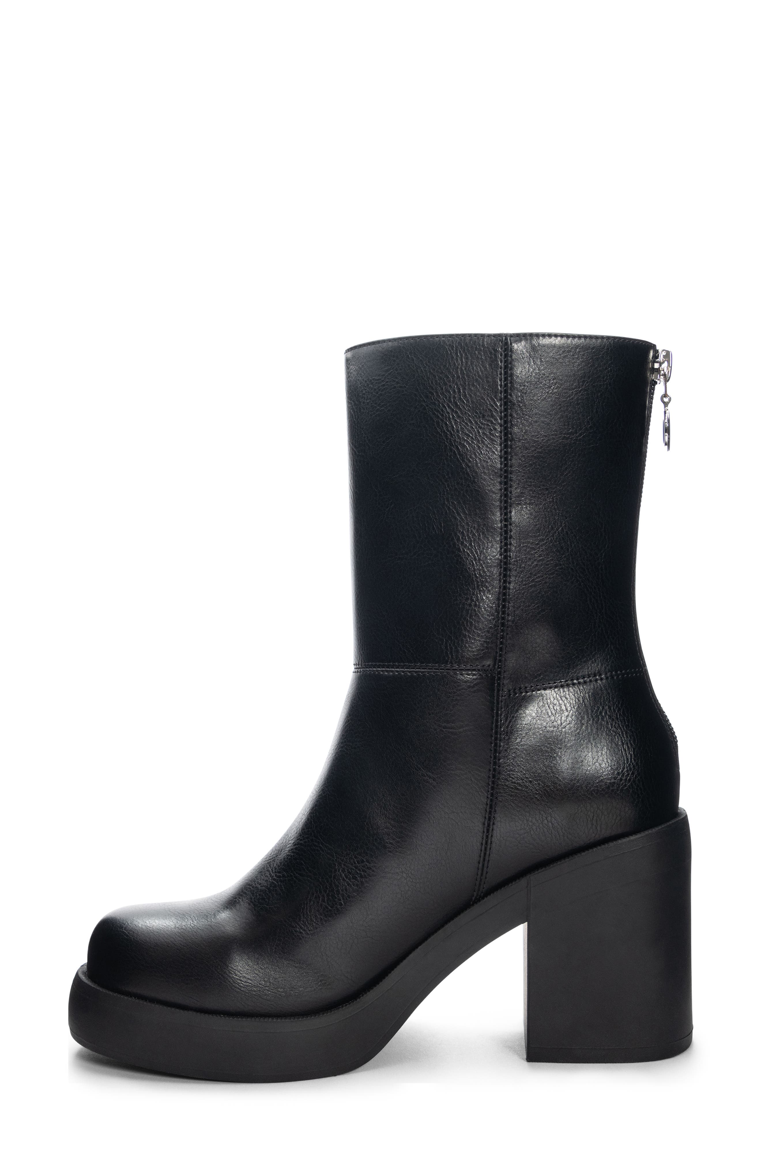 Dirty Laundry Grooves Patch Platform Bootie, Alternate, color, 