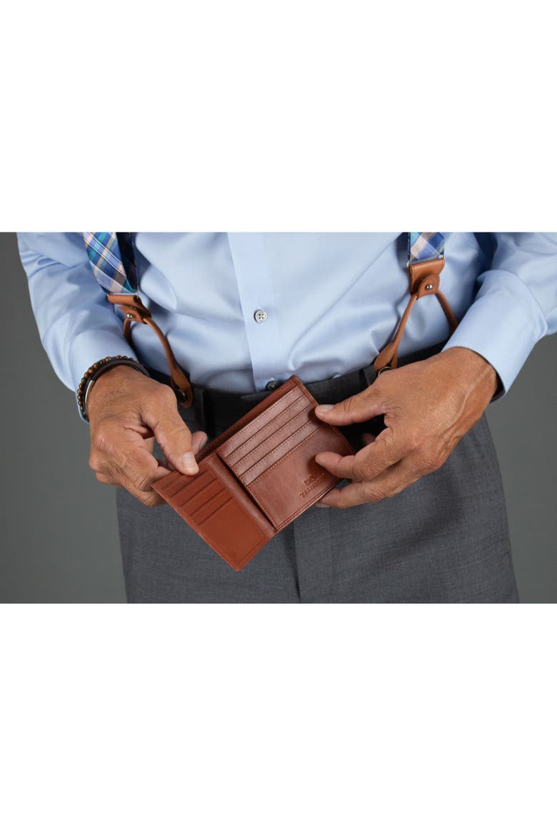 Sergio Genuine Leather 8-Slot Bi-Fold RFID Wallet, Alternate, color, Tan