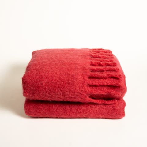 Ropar Fringed Acrylic Wool Throw 55X71 In