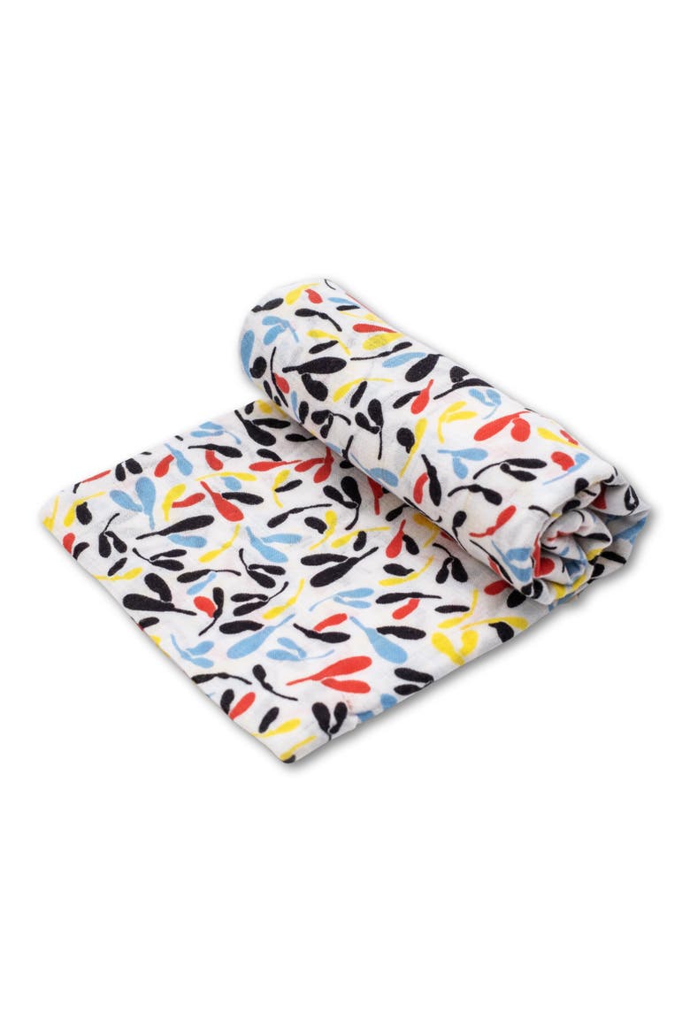 XL Sycamore Sensory Organic Cotton Muslin Blanket, Main, color, SYCAMORE PRINT