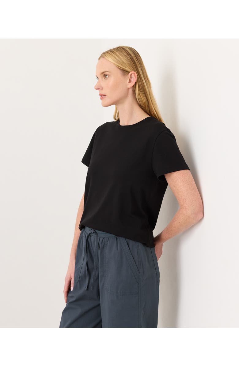 Pact Luxe Essential Crewneck Tee Made With Organic Cotton, Alternate, color, Black