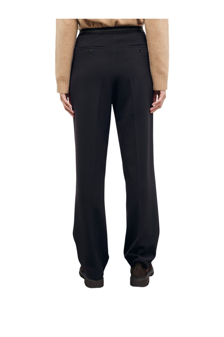 Mili Wide Leg Tailored Trousers, Alternate, color, Brown