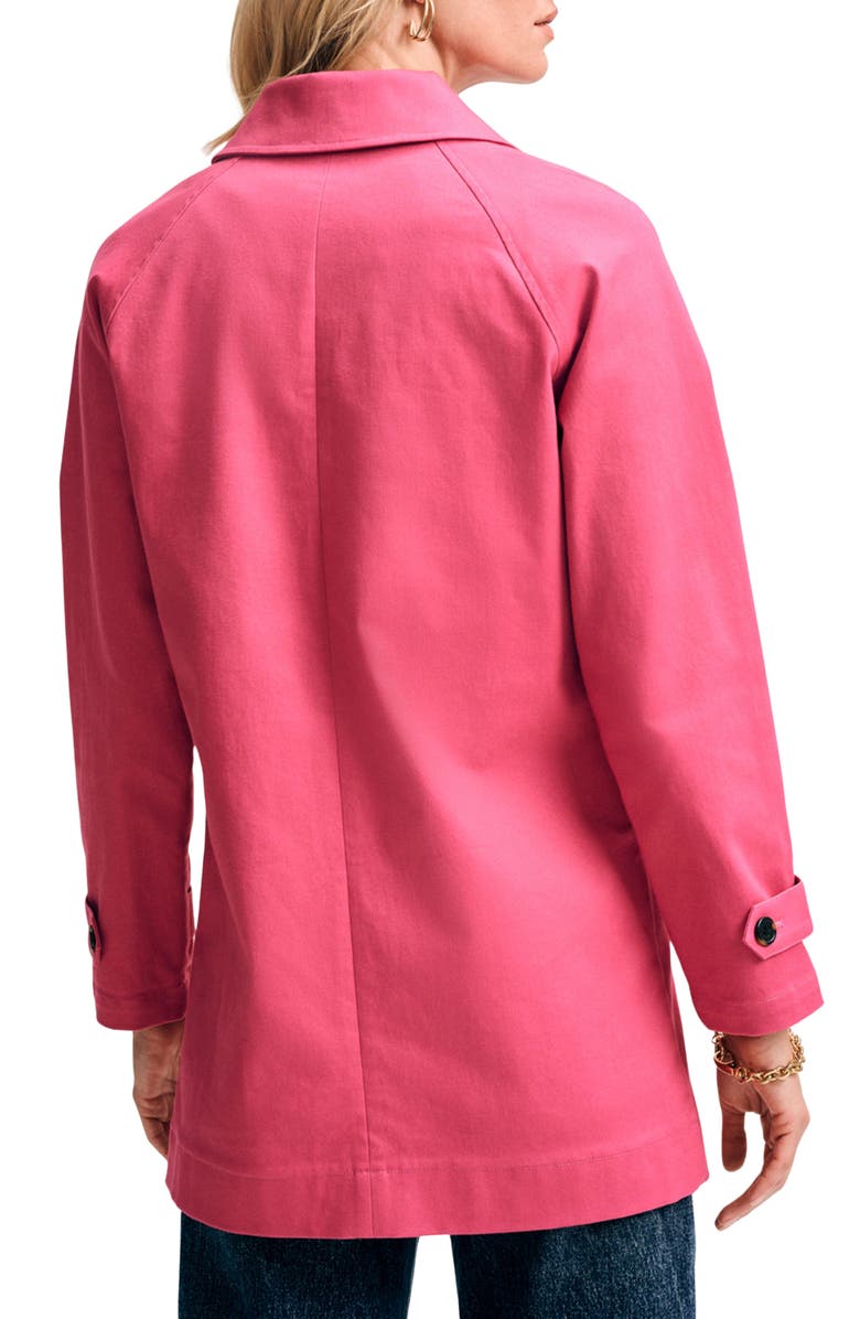 Isaac Mizrahi New York Mid Length Twill Jacket, Alternate, color, Pink