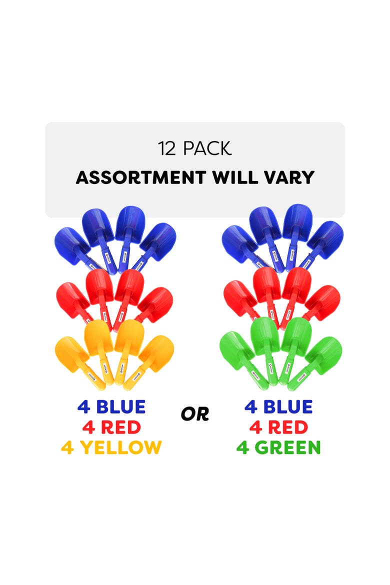 Small Sand Scoop 12 Pack, Alternate, color, Multi