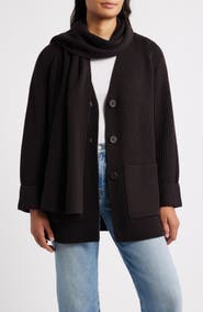 MARGARET O'LEARY Vivienne Merino Wool Scarf Coat