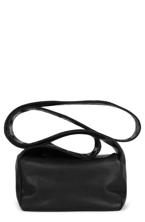 Boxed-Up Leather Crossbody Bag