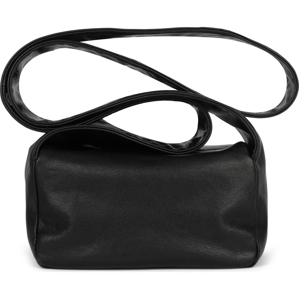 Jeffrey Campbell Boxed-up Leather Crossbody Bag In Black