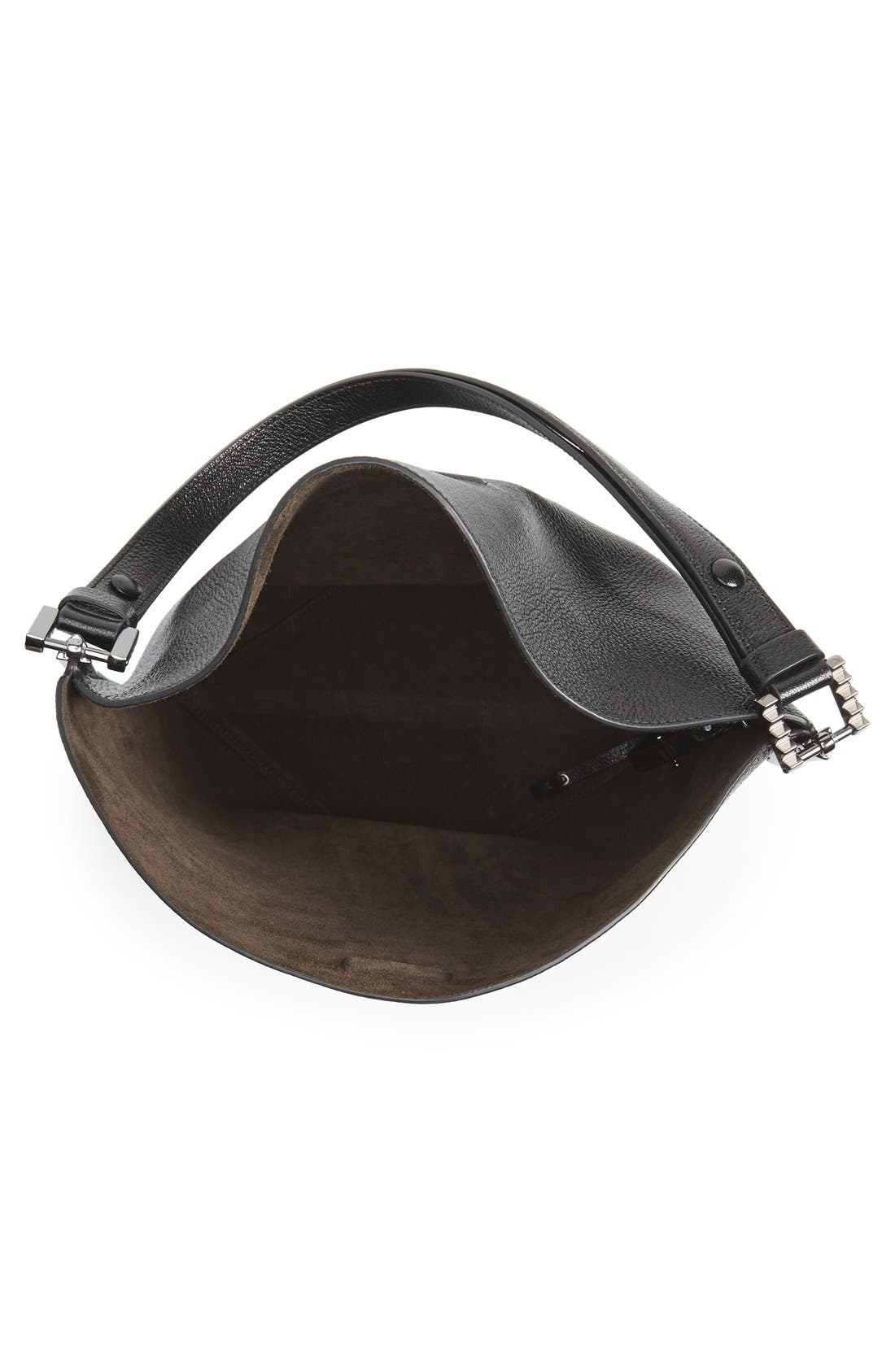 Aquatalia Leather Bucket Bag, Alternate, color, 