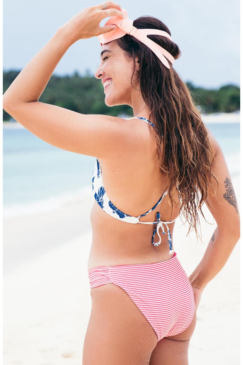 Cardiff Reversible Bottom, Alternate, color, Melon Stripe/Watermelon
