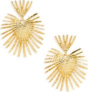 Kenneth Jay Lane Fan Drop Earrings