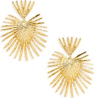 Kenneth Jay Lane Fan Drop Earrings