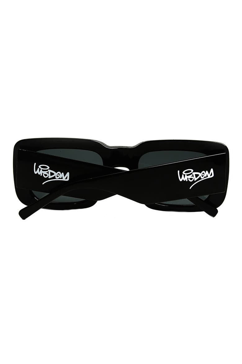 Frame 1 52mm Square Sunglasses, Alternate, color, BLACK