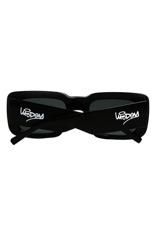 Wisdom Frame 1 52mm Square Sunglasses In Black