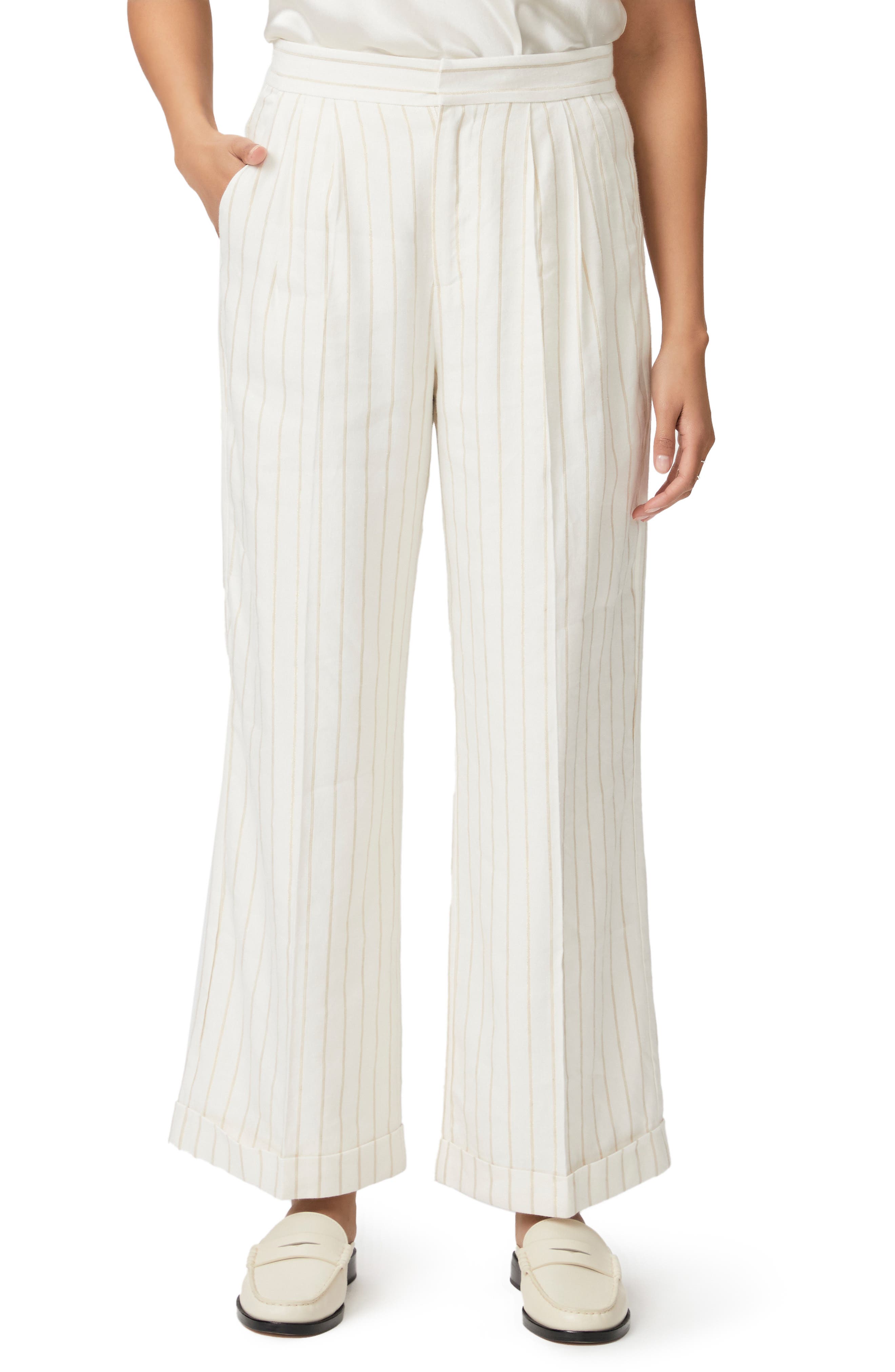 PAIGE Kennie Stripe Wide Leg Pants