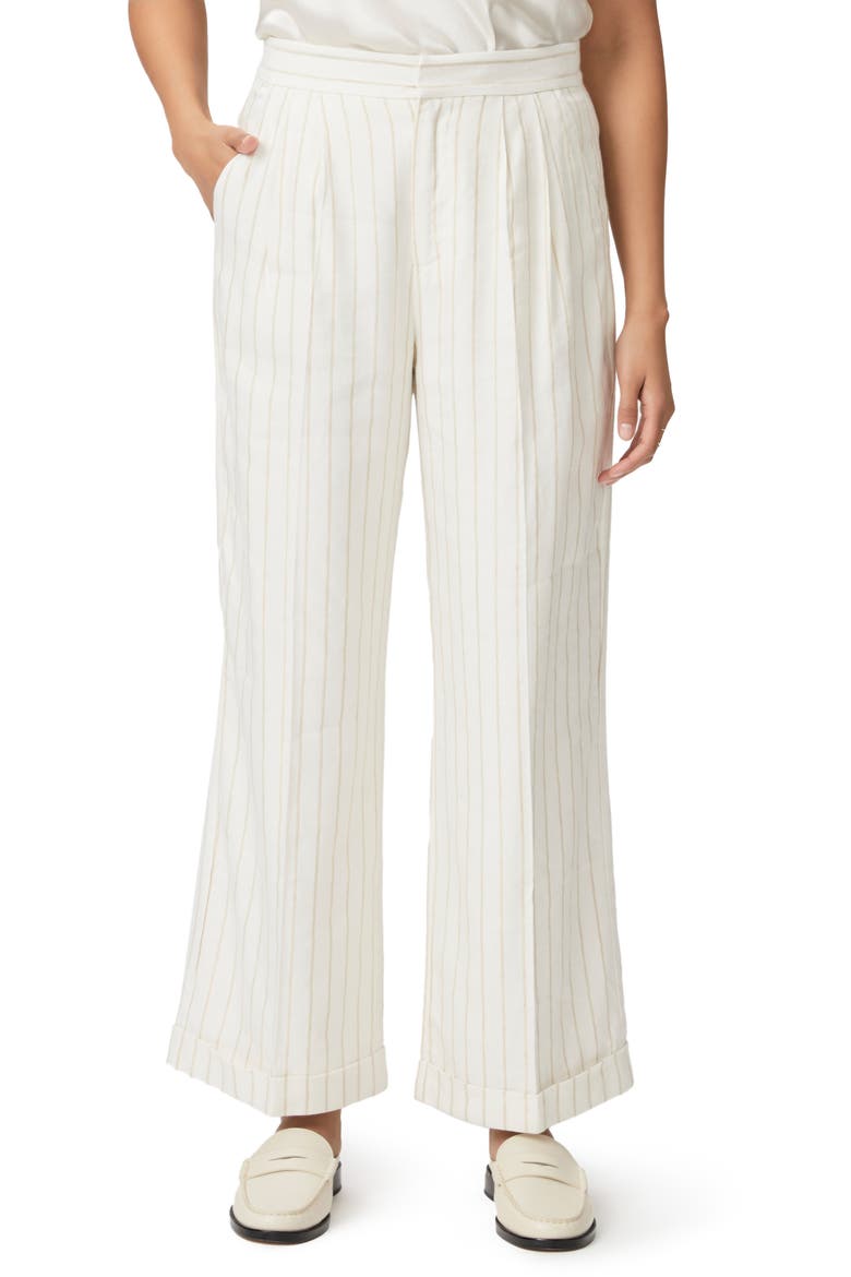 Kennie Stripe Wide Leg Pants, Main, color, AFTGLO/GLD