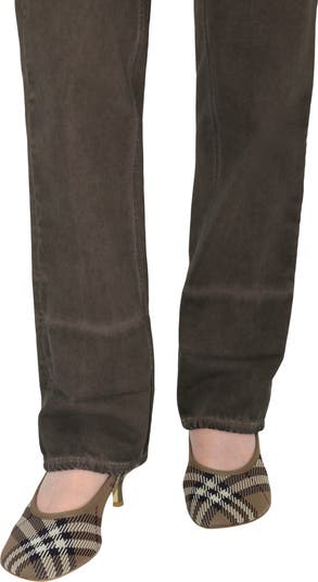 Check Knit Baby Low Pumps